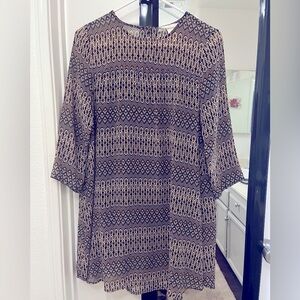 H&M 3/4 sleeve dress loose fit Size 2